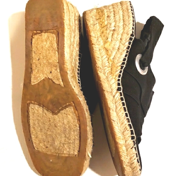 Black Canvas Shoes 7.5 Coasters - Picture 7 of 8